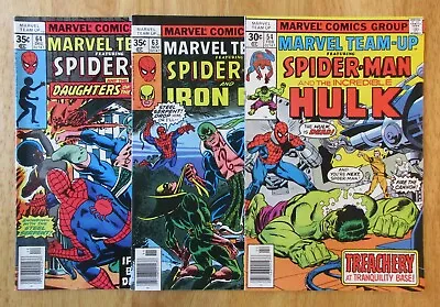 Buy Lot Of *3* MARVEL TEAM-UP: #54 *Spider-Man/Hulk!*, #63, 64 *Spidey/Iron Fist!* • 17.35£