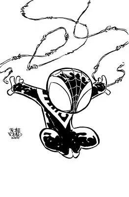 Buy Miles Morales Spider-Man #21 Skottie Young 1:50 Sketch Big Marvel PRESALE 6/12 • 47.91£