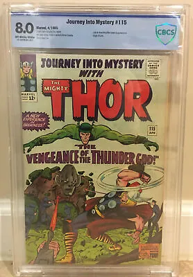 Buy Journey Into Mystery #115 Cbcs 8.0 Origin Of Loki With Absorbing Man Appearance • 257.72£