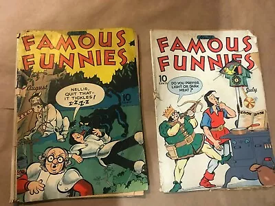 Buy Famous Funnies Comic Book 108 & 109 1943 • 39.84£