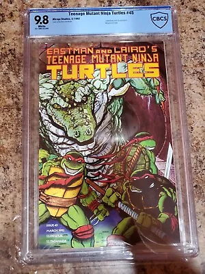 Buy Teenage Mutant Ninja Turtles 45 Cbcs 9.8 Mirage Tmnt Graded Beautifu Leatherhead • 184.98£