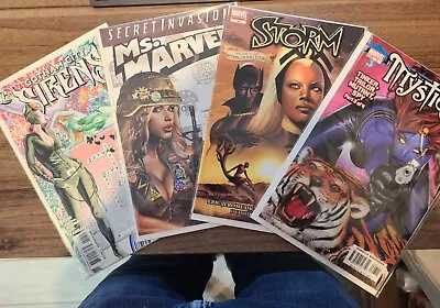 Buy Series Ladies: Ms. Marvel29,Mystique 8, Storm 1 & Sirens 10 NM- • 14.35£