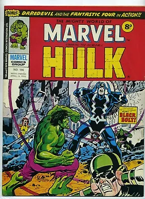 Buy Mighty World Of MARVEL Starring The INCREDIBLE HULK # 186 • 5.99£