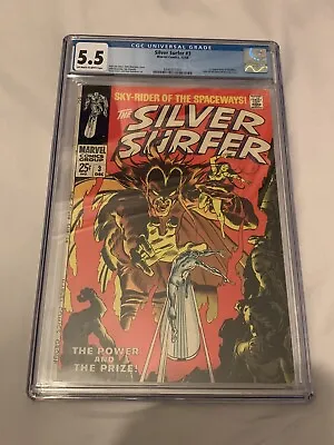 Buy Silver Surfer #3 CGC 5.5 Off White To White Pages 1st Appearance Of Mephisto • 365£