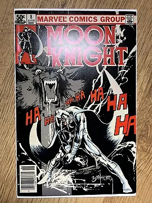 Buy Moon Knight #8 (1981) Classic Bill Sienkiewicz Cover! Marvel Comics Newsstand • 20£