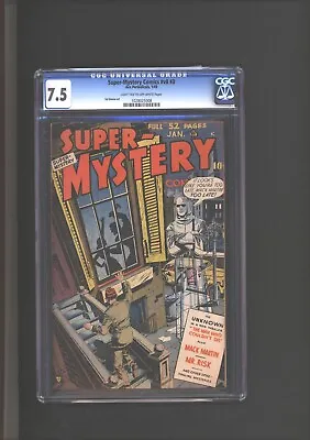 Buy Super-Mystery Comics V8 #3    CGC 7.5    Light Tan To Off White Pages • 513.68£