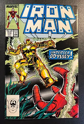 Buy IRON MAN 218 1st App HYDRO ARMOR Leviathan Robot 1987 Marvel Comics V 1 AVENGERS • 7.89£