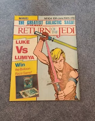 Buy Star Wars Weekly Comic Return Of The Jedi - No 104 - 15/06/1985 Marvel UK Comic • 2.50£