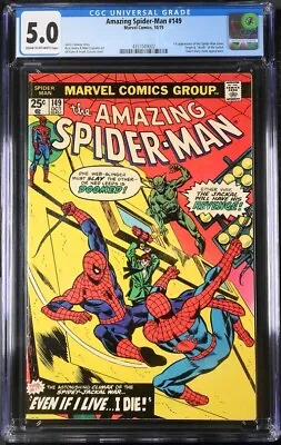 Buy Amazing Spider-Man #149 CGC 5.0  1st Spider-Man Clone  O&D: Jackal  Marvel 1975 • 49.77£