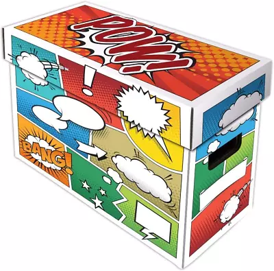 Buy Pow! Comic Book Storage Short Box - 1 Pack | Holds 150-175 Comic Books | Comic B • 28.14£