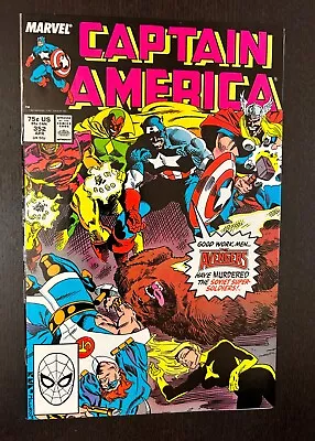 Buy CAPTAIN AMERICA #352 (Marvel Comics 1989) -- 1st App Supreme Soviets VF/NM (B) • 10.74£