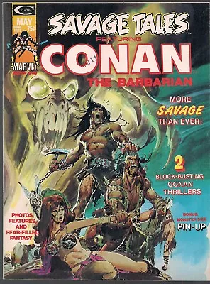 Buy Savage Tales Featuring Conan #4 Marvel 1974  Dark God  Neal Adams Art & Cvr Vf+ • 26.25£