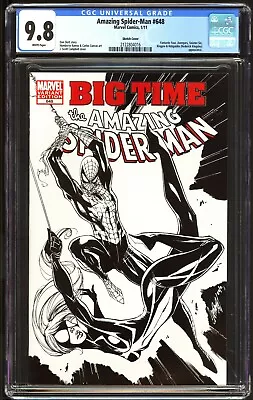 Buy Amazing Spider-man #648 CGC 9.8 J. Scott Campbell Sketch Variant 1:100 2011 • 239.06£