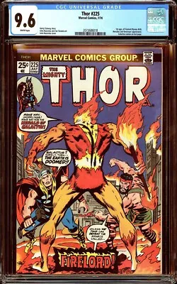 Buy Thor #225 CGC 9.6 (1974) 1st Appearance Of Firelord! Galactus Cameo! KEY! L@@K! • 634.38£