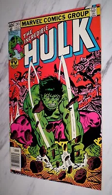 Buy Incredible Hulk #245 NM 9.4 OW/W Pages 1980 Marvel Newsstand Edition • 11.99£