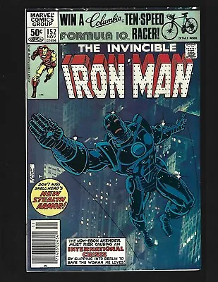 Buy Iron Man #152 (Newsstand) FN+ Layton 1st Stealth Armor Living Laser Bethany Cabe • 8.79£