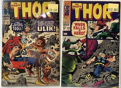 Buy Silver Age Thor #137 149 Jack Kirby VG-FN • 27.66£
