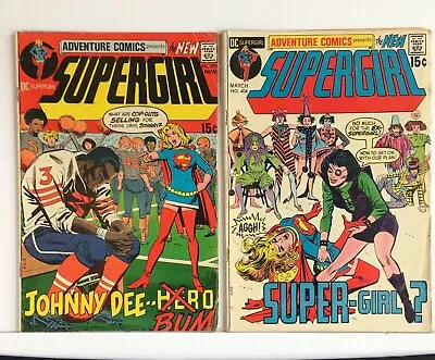 Buy SUPERGIRL In ADVENTURE COMICS 399 & 404 (DC 2 Comic Lot 1970/71) & BLACK CANARY • 12.67£