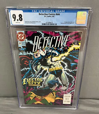 Buy Detective Comics #644 CGC 9.8 White Pages 1 Appearance Of New Electrocutioner • 94.78£
