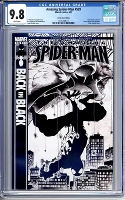 Buy Amazing Spider-man #539 Cgc 9.8 Black & White Comic Oasis Variant 2007 • 111.89£
