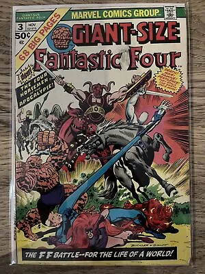Buy Marvel Comics Giant Size Annual Fantastic Four #3 1974 Bronze Age • 12.99£