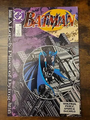 Buy BATMAN #440 ~ SIGNED BY GEORGE PEREZ ~ DC Comics ￼1989 Lonely Place Of Dying • 36.14£