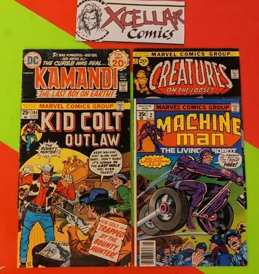 Buy Jack Kirby Lot:Creatures On The Loose 14, Kid Colt 184,Kamandi 24,Machine Man 2. • 15.02£