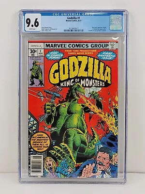 Buy Godzilla: King Of The Monsters #1 CGC 9.6 WP Key Issue Herb Trimpe Marvel 1977 • 173.93£