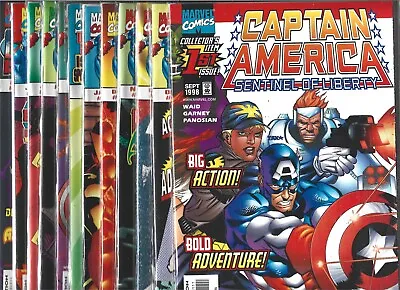Buy Captain America Sentinel Of Liberty Near Set Lot Of 12 #1 2 2 3 4 5 6 7 8 10-12 • 22.78£