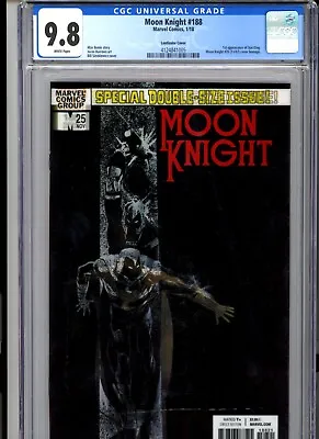 Buy CGC 9.8 Moon Knight #188 Lenticular Cover 1st App Sun King • 91.04£