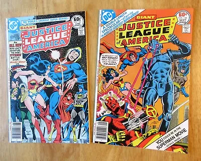 Buy Lot Of *2* High-Grade JUSTICE LEAGUE OF AMERICA Giants! #143, 146 (NM-/9.0) • 22.16£
