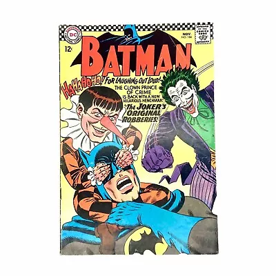 Buy Batman #186 (Nov 1966) Silver Age DC Joker Cover, 1st Gaggy The Clown 12¢ • 31.62£