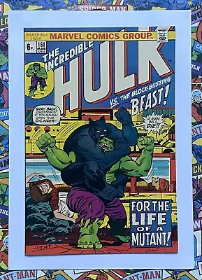 Buy Incredible Hulk #161 - Mar 1973 - Beast Appearance! - Nm- (9.2) Pence Copy • 89.99£
