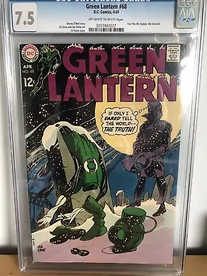 Buy Green Lantern #68 April 1969 CGC 7.5 VF- Off White To White Pages Gil Kane Art • 124.99£
