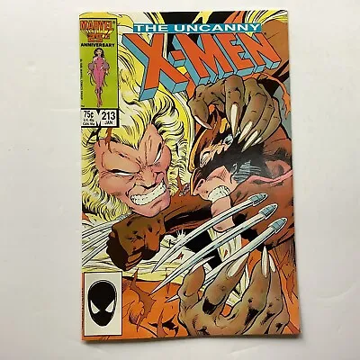Buy Marvel Comics Uncanny X-Men #213 Wolverine, Sabretooth, Psylocke 1987 Alan Davis • 14.50£