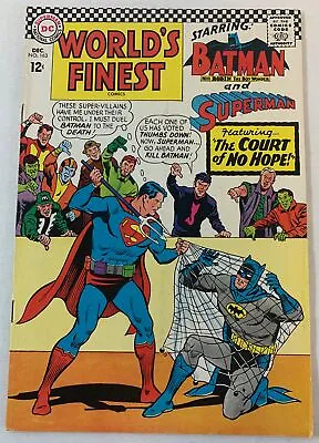 Buy 1966 DC Batman Superman WORLD'S FINEST #163 ~ Has Been Folded In Half Vertically • 4.28£
