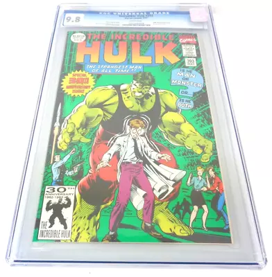 Buy Incredible Hulk #393 Green Foil Cover 30th Comic Book 1992 CGC Graded 9.8 • 99.99£