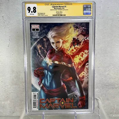 Buy Captain Marvel #1 Artgerm Variant Edition Cgc 9.8 Ss Signed By Artgerm • 152.46£