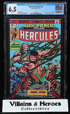 Buy Marvel Premiere #26 ~ CGC 6.5 ~ First Hercules Solo Story ~ Marvel Comics (1975) • 31.62£