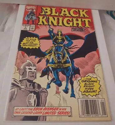 Buy Black Knight #1 Newsstand 1st Solo Dane Whitman Marvel MCU 1990 Bag Board FN 6.0 • 17.19£