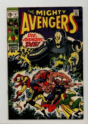 Buy Avengers 67 VF- Ultron-6 Appearance 1969 • 52.27£