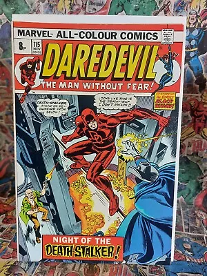 Buy Daredevil #115 VF- Marvel 1974 Black Widow, Hulk 181 Ad Wolverine • 29.95£