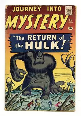 Buy Journey Into Mystery #66 GD- 1.8 1961 • 104.08£