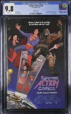 Buy ACTION COMICS #40 (2015) CGC 9.8 Bill & Ted’s Excellent Adventure Poster Variant • 51.59£