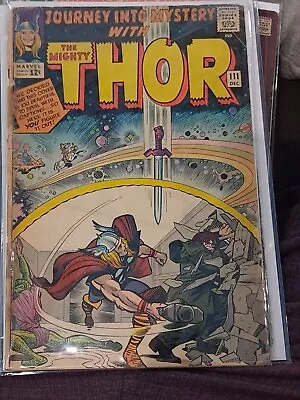 Buy JOURNEY INTO MYSTERY # 111 MIGHTY THOR  1964 Marvel Comic Book 1st Balder Cover, • 78.84£