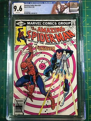Buy Amazing Spider-Man #201 CGC 9.6 WP 1980 Punisher Appearance Custom Label • 179.89£