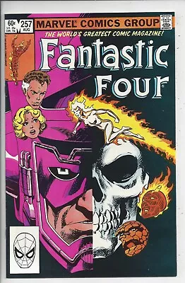 Buy Fantastic Four #257 NM (9.2) Spectacular John Byrne Galactus Half Skull Cover • 15.99£