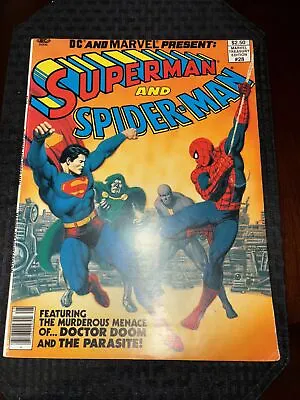 Buy Superman And Spider-man #28 Fair-VG Condition 1981 Oversized Comic Book • 25.11£