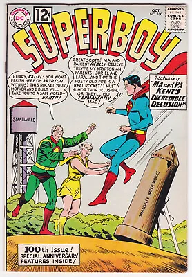 Buy Superboy #100 Very Fine 8.0 First Phantom Zone Villains Curt Swan Art 1962 • 94.60£