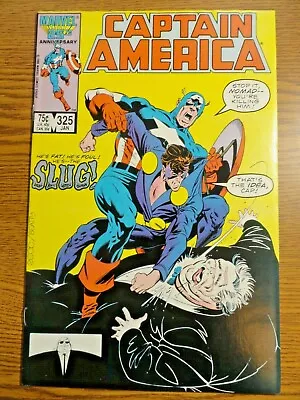 Buy Captain America #325 Key VF- 1st Vagabond P Lyons Slug Jack Monroe Nomad Marvel • 16.96£